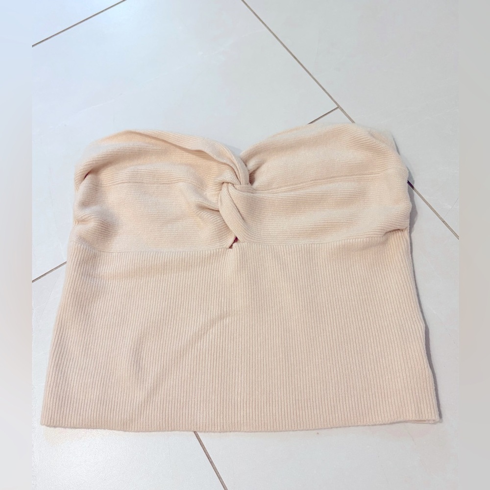 Beige Knitted Tube Top NEW